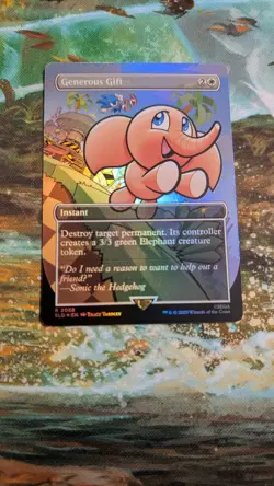 Generous Gift Foil Sonic The Hedgehog Secret Lair Mtg - Image 1