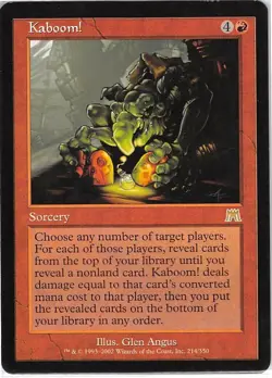 Kaboom! *Rare* Magic MtG x1 Onslaught SP - Image 3