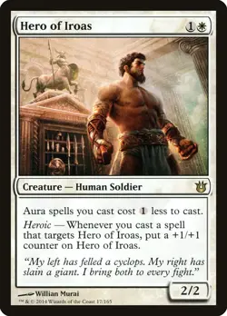 MTG Hero of Iroas ** Born of the Gods ** English (NM) - Image 1