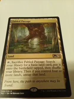 Fabled Passage - Core Set 2021 (M21) MTG Rare Land 246/274 *Near Mint* - Image 1