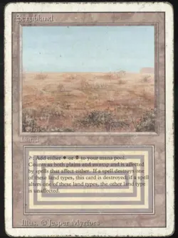 FR | English | Scrubland | Revised | HP | MTG Magic the Gathering (D) - Image 3