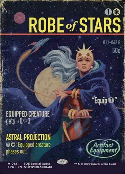 Robe of Stars X1 SHOWCASE FOIL -NM/M- Special Guests - Image 1