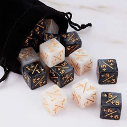24 Pieces MTG Counters Dice +1/+1 Buff Tokens Black plus 1 Counter Magic Dice Se - Image 17