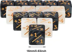 24 Pieces MTG Counters Dice +1/+1 Buff Tokens Black plus 1 Counter Magic Dice Se - Image 2