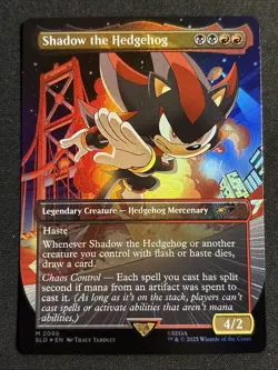 Ships Today!FOIL Shadow The Hedgehog MTG Sonic The Hedgehog Secret Lair NM - Image 3