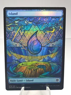 MTG Island (278) - Dominaria United Showcase Stained Glass FULL ART Foil - NM - Image 3