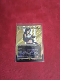 Tifa Lockhart Final Fantasy MTG Borderless Surge Foil Card 0214 - Image 1
