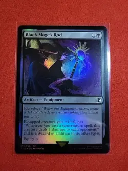 Black Mage's Rod Final Fantasy Foil FIN 90 MTG Artifact - Image 3