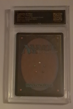 PCG 9.5 Gem Mint Leonardo da Vinci Serialized 187 FOIL Assassin's Creed MTG - Image 6