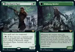 1x Howlpack Piper - Foil - Extended Art Light Play MTG Magic - Kid Icarus - - Image 1