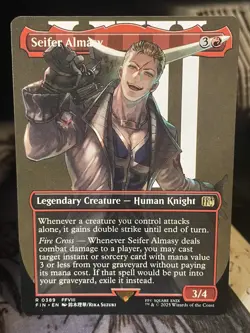 Seifer Almasy BORDERLESS #389 Final Fantasy MTG Magic - Image 1