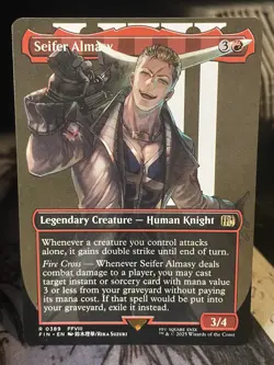 Seifer Almasy BORDERLESS #389 Final Fantasy MTG Magic - Image 2
