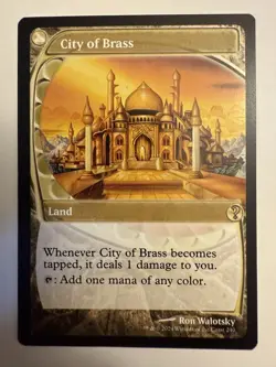 City of Brass (Future Sight) Mystery Booster 2, Regular Card, MTG Magic NM - Image 1