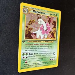 Pokemon TCG 2000 Neo Genesis Meganium 10/111 1st Edition Holo WOTC NM - Image 3