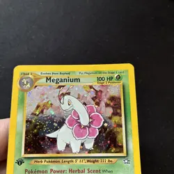 Pokemon TCG 2000 Neo Genesis Meganium 10/111 1st Edition Holo WOTC NM - Image 5
