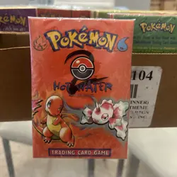Vintage Pokemon TCG WOTC Base Set 2 Hot Water Factory Sealed Theme Deck - Image 3