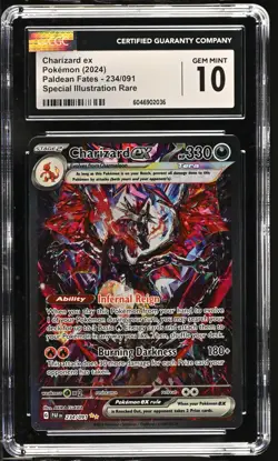 POKEMON CGC 10 2024 SV Paldean Fates Charizard ex 234/091 SIR *2036 - Image 4