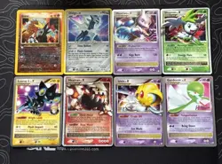 RARE POKEMON CARD LARGE LOT. LV. X. Mewtwo Rare Card Collectables 2007-2009 - Image 1