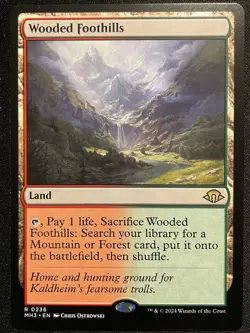 MTG Magic The Gathering Wooded Foothills - #236 Regular - Modern Horizons 3 NM - Image 1