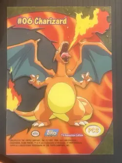 2000 Topps Pokémon Series 2 Charizard Clean Card #PC3 NM - Image 11