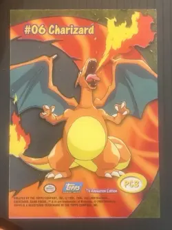 2000 Topps Pokémon Series 2 Charizard Clean Card #PC3 NM - Image 4