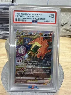 PSA 9 - CHARIZARD VSTAR SWSH262 POKEMON PROMO 2022 CARD HOLO - Image 1