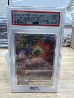 PSA 9 - CHARIZARD VSTAR SWSH262 POKEMON PROMO 2022 CARD HOLO - Image 2