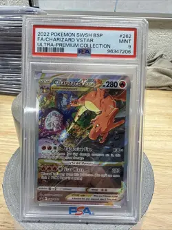 PSA 9 - CHARIZARD VSTAR SWSH262 POKEMON PROMO 2022 CARD HOLO - Image 3