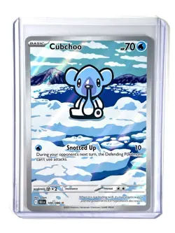 Cubchoo 109/086 Illustration Rare IR Holo SV: Black Bolt Pokemon TCG - Image 3