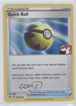 Quick Ball (Prize Pack League Promo) Holo Pokemon Sword & Shield #179 12df - Image 1