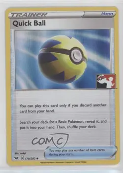 Quick Ball (Prize Pack League Promo) Holo Pokemon Sword & Shield #179 12df - Image 4