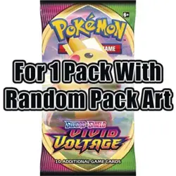 Vivid Voltage Single Pokemon Booster Pack - Ebay Live - Rip & Ship - Image 1