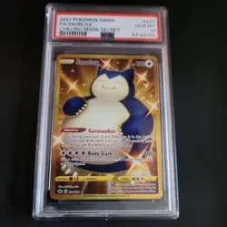 PSA 10 Snorlax 224/198 Secret Rare 2021 Pokemon Chilling Reign - Image 1