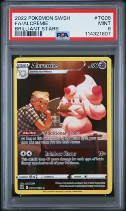 2022 TCG Pokemon SWSH Brilliant Stars | Alcremie FA #TG08 | PSA 9 MINT! - Image 1