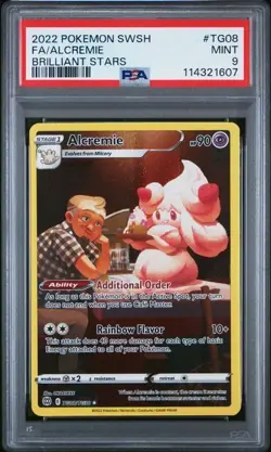 2022 TCG Pokemon SWSH Brilliant Stars | Alcremie FA #TG08 | PSA 9 MINT! - Image 3