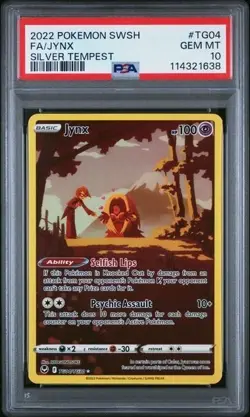 2022 TCG Pokemon | SWSH Silver Tempest | Jynx FA #TG04 | PSA 10 GEM MT - Image 1