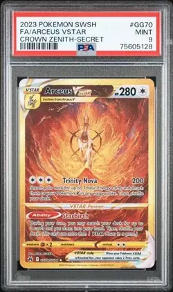 N | 2023 TCG Pokémon SW/SH Crown Zenith | FA Arceus VStar #GG70 | PSA 9 MINT - Image 1