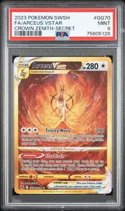N | 2023 TCG Pokémon SW/SH Crown Zenith | FA Arceus VStar #GG70 | PSA 9 MINT - Image 3