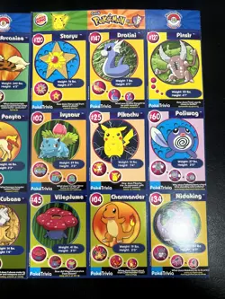 Burger King Pokémon Promo Uncut Sheets 3 & 13 1999 Vintage Pokemon Cards - Image 5