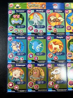Burger King Pokémon Promo Uncut Sheets 3 & 13 1999 Vintage Pokemon Cards - Image 6