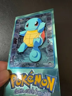 1999 TOPPS POKEMON TV ANIMATION SERIES 1 OVERSIZED TIN TOPPERS #2 SQUIRTLE NM - Image 2