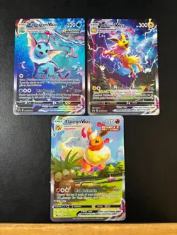 Pokemon Black Star Promo Flareon, Vaporeon, And Jolteon Vmax Promo JUMBO CARD NM - Image 10