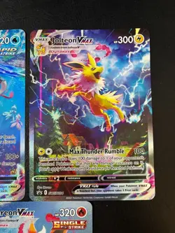 Pokemon Black Star Promo Flareon, Vaporeon, And Jolteon Vmax Promo JUMBO CARD NM - Image 7