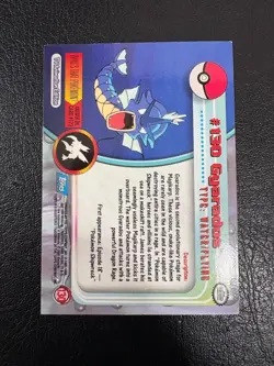 Pokemon 1999 Vintage Topps #130 Gyarados Shiny Foil 1st Print Blue Label NM - Image 2
