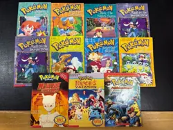 Lot of 12 Vintage 1999 Pokemon Books - Scholastic Trade Paperback - Image 1