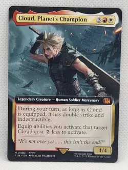 MTG / Final Fantasy - Cloud, Planet's Champion English Extended Art Mythic 0482 - Image 1