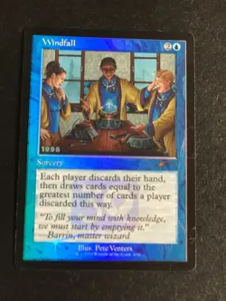MTG - NM - Windfall - Foil 30th Anniversary Promos - Image 1