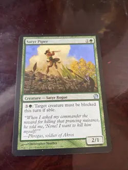 MTG Satyr Piper Theros Regular FINISH 175/249 TCFG GAME CARD MAGIC TCG - Image 1