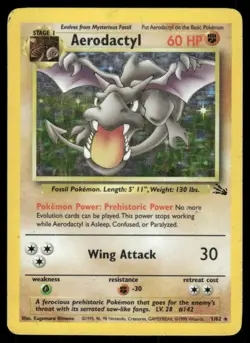 Pokemon Tcg WOTC Aerodactyl #1 Pokemon Fossil MP - Image 1