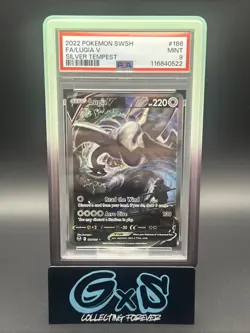 2022 Pokemon Lugia v Silver Tempest 186/195 Alt Art Ultra Rare PSA 9 Mint - Image 1